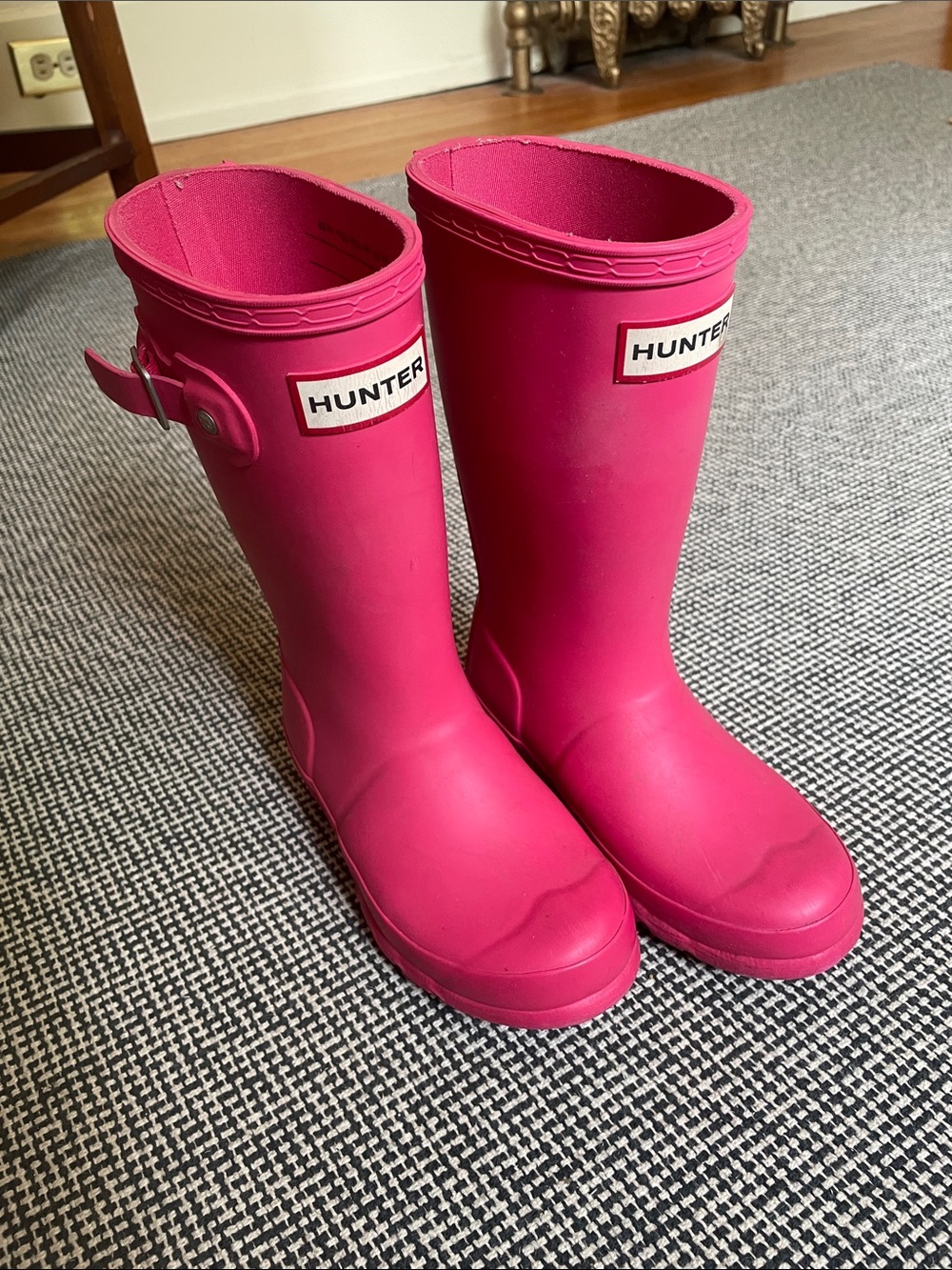 Hunter Bright Pink Tall Rubber Rain Boots